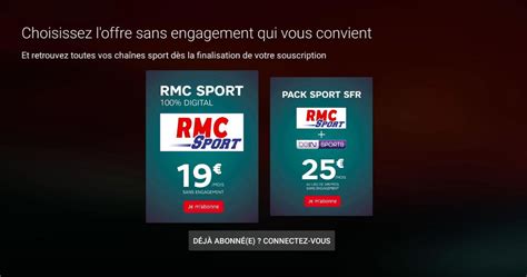 rmc sport abonnement free